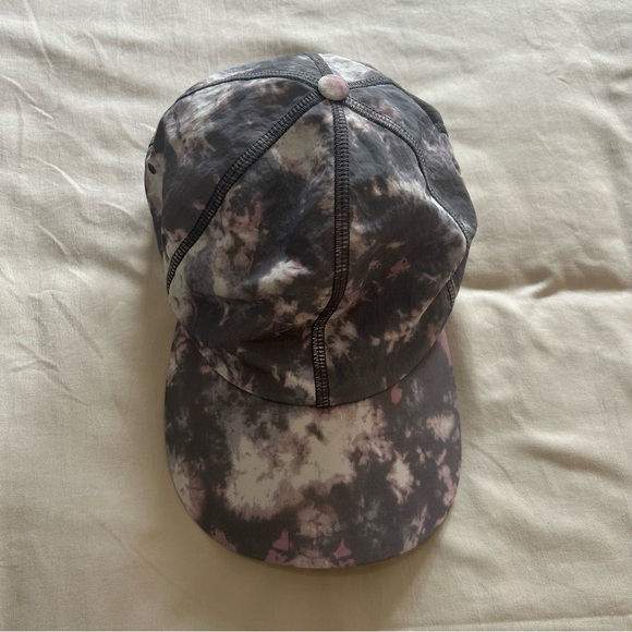 Lululemon Tie-Dye Baller Adjustable Strap Cap One Size Grey Tie Dye - Picture 2 of 6